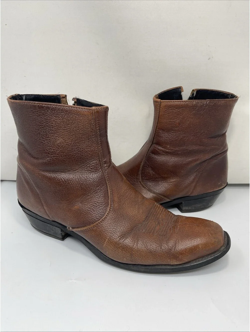 Laredo 5724 Men's Size 13 D Brown Leather Cowboy Western Boots Made In USA
